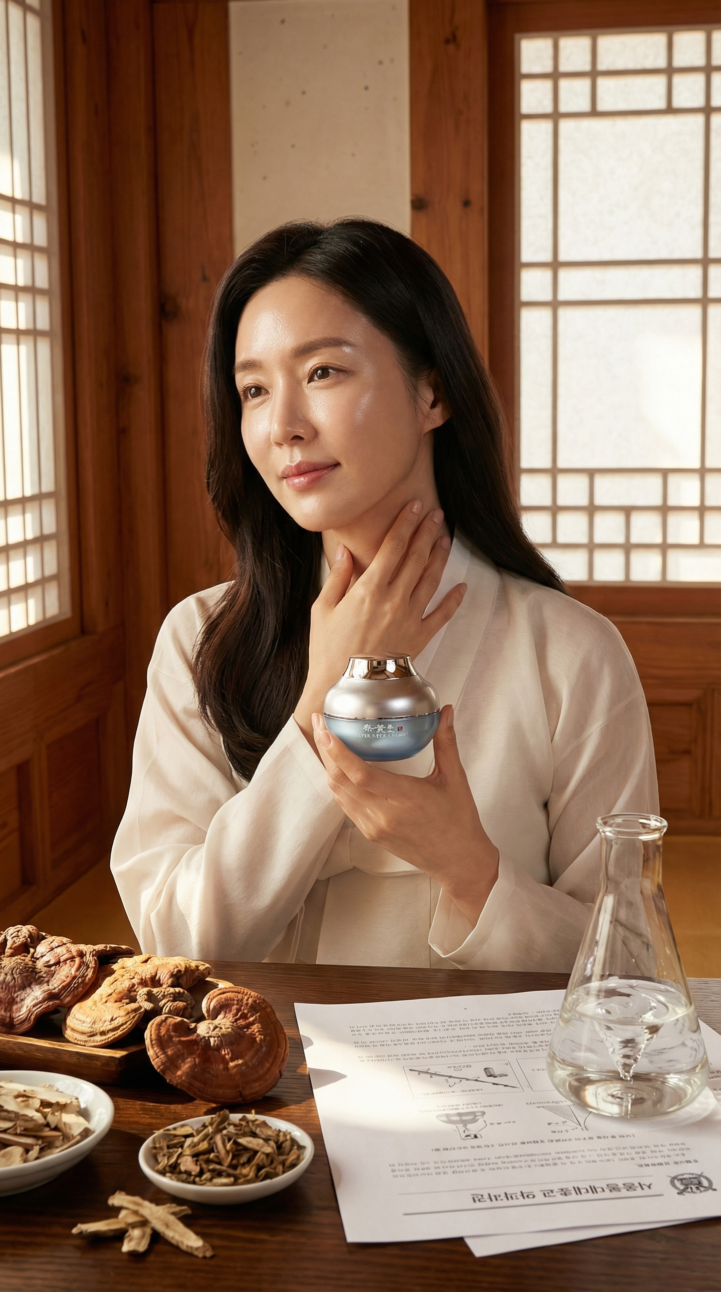 수솔 실버 넥 앤 디콜렉션 크림 (상황버섯 함유)