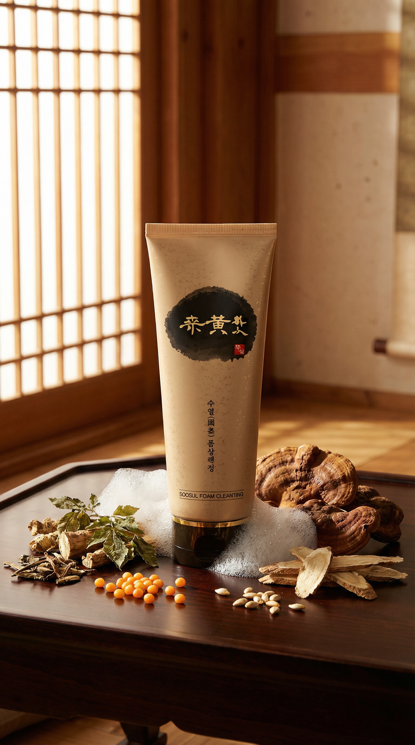 SOOSUL CLEANSING FOAM with Sanghwang Mushroom