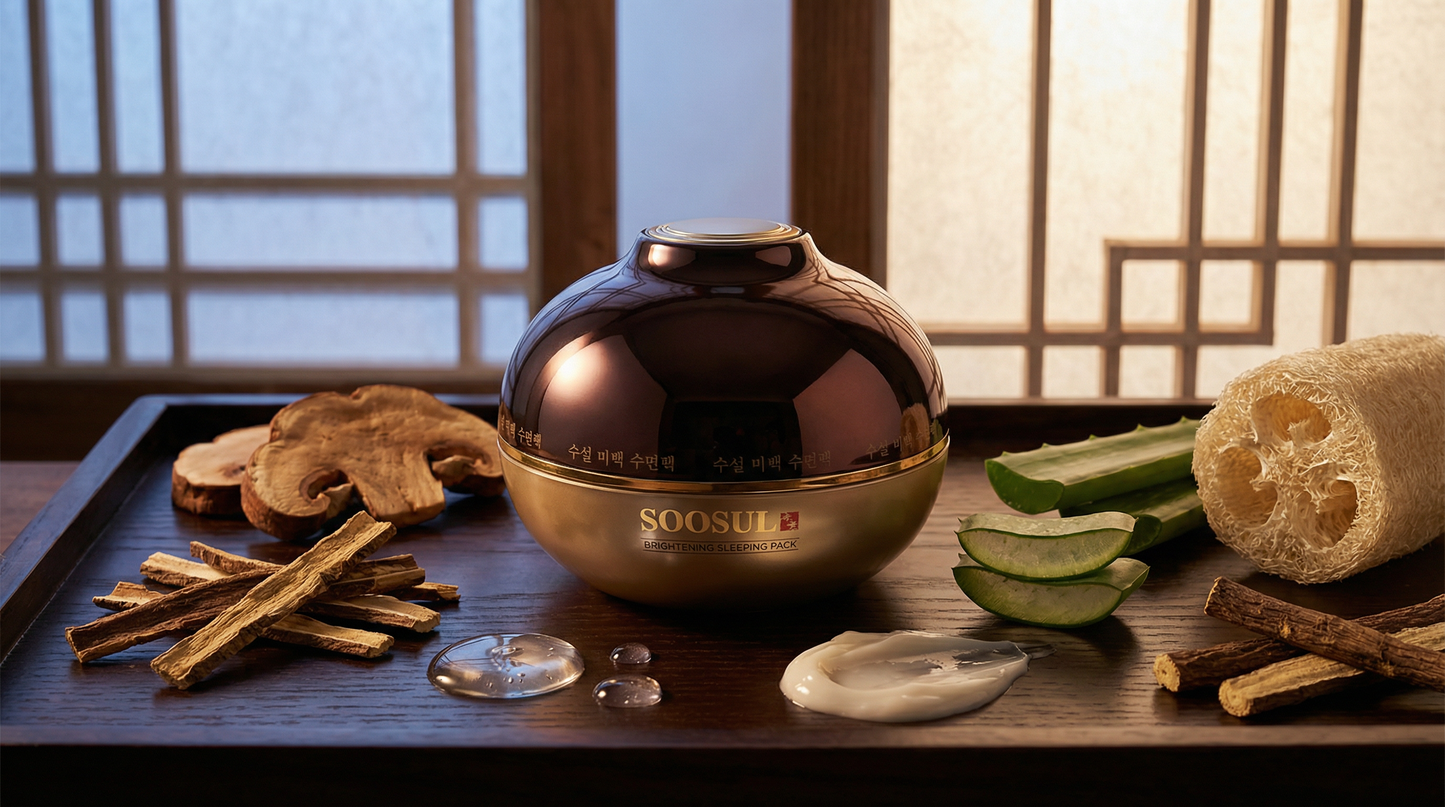 SOOSUL BRIGHTENING NIGHT CREAM with Sanghwang Mushroom